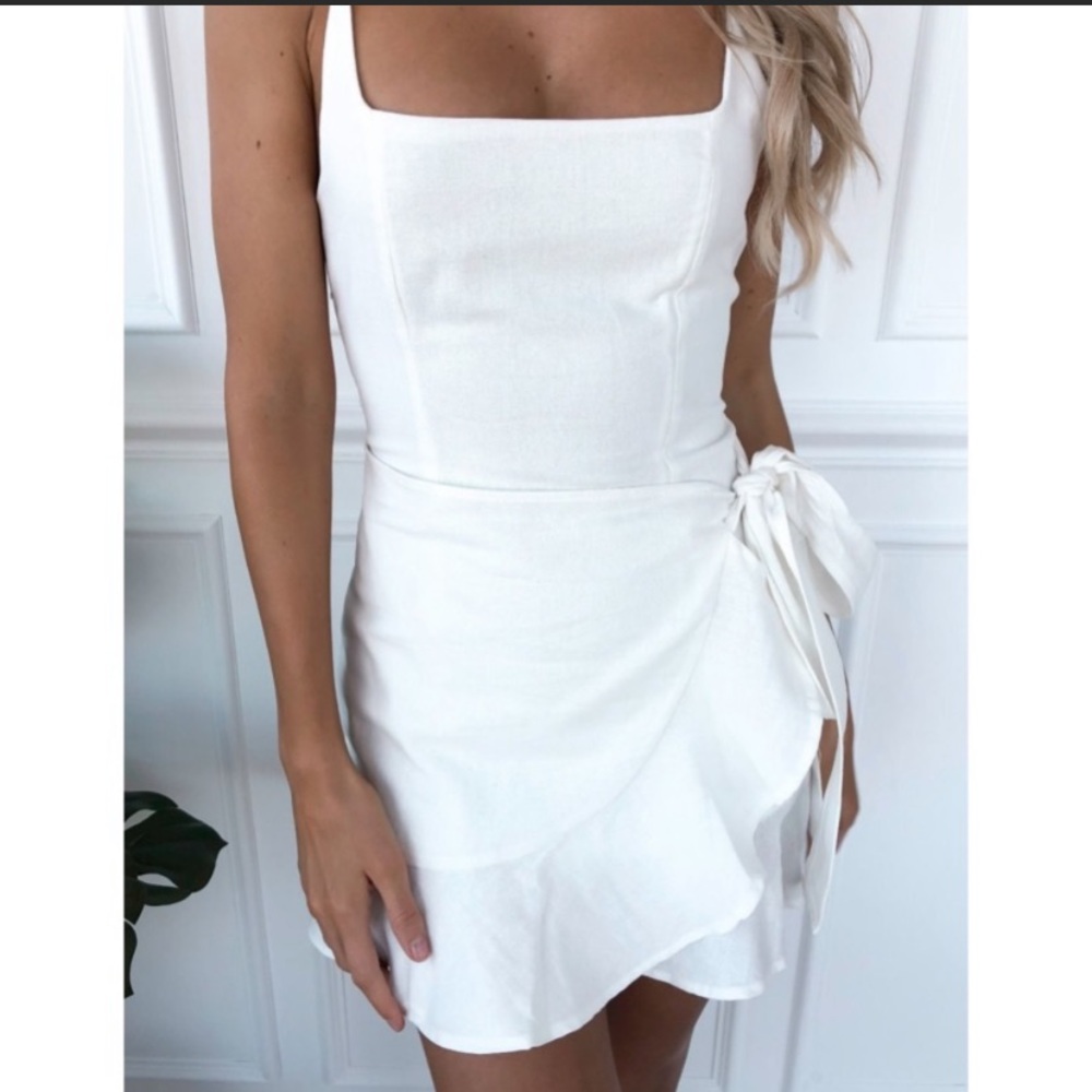 White Fox Boutique Bet On Me Wrap Dress